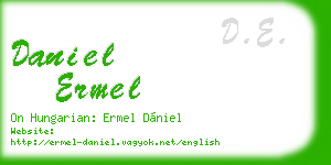 daniel ermel business card